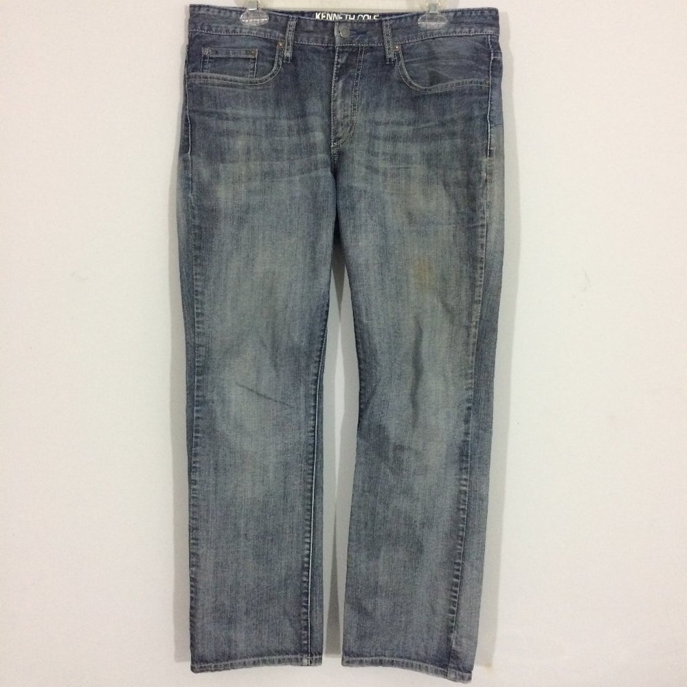 Kenneth Cole Reaction Mens 33x30 Straight Jeans - Picture 1 of 8